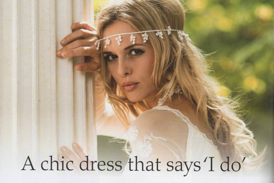 A chic dress that says I do