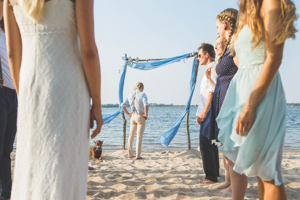 Hochzeit im Strand-Brautkleid
