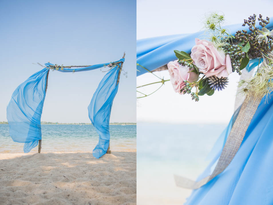 Hochzeits-Deko für die Strandhochzeit