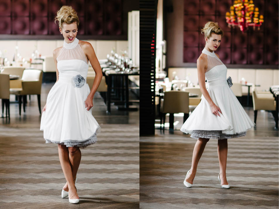 kurze Brautkleider 50er Jahre Petticoat