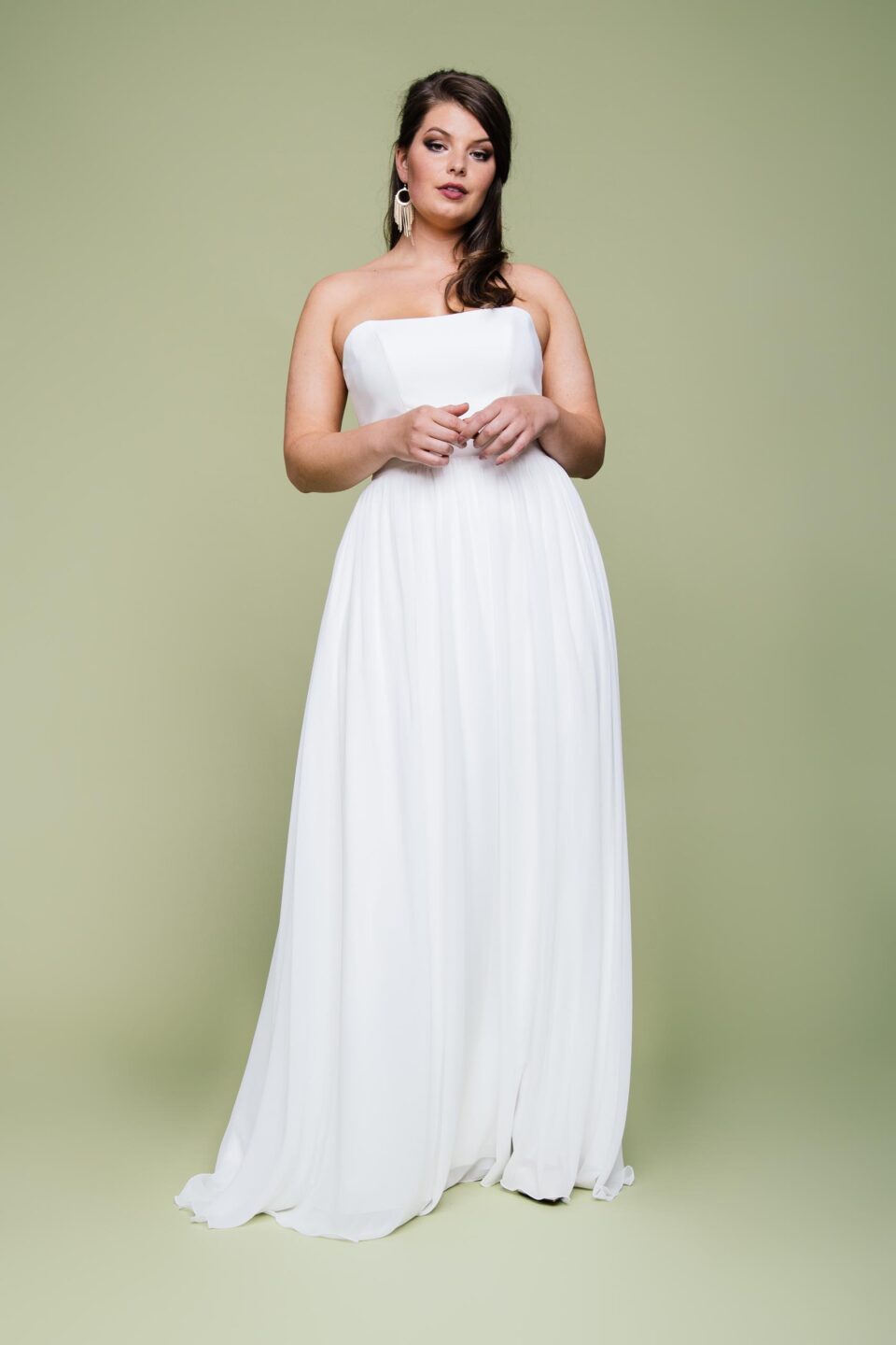S-1040 schlichter Chiffon-Rock