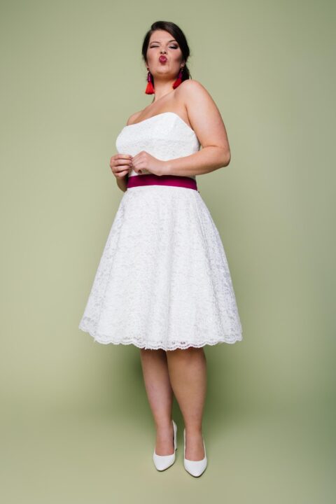 Seidenband Bordeaux Hochzeit KUESSdieBRAUT