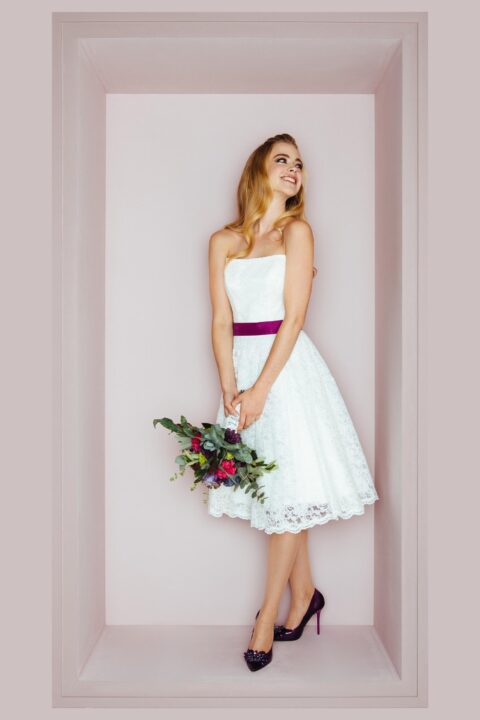 Seidenband Fuchsia Hochzeit KUESSdieBRAUT