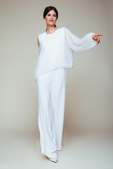 T-1088 Mohair Seide Strick Pulli Oversize zu KUESSdieMARLENE