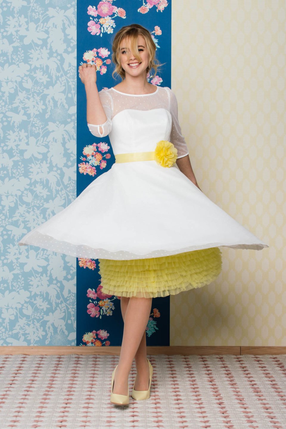 Rockabilly Hochzeitskleid mit Petticoat