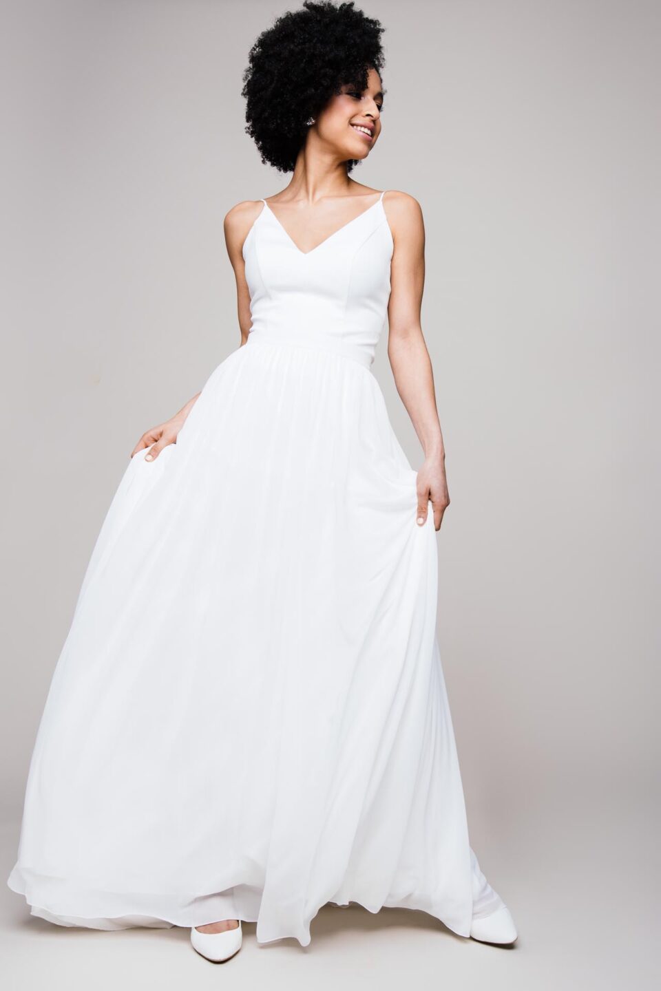 Chiffon-Rock zur Hochzeit | individueller Brautkleid Zweiteiler
