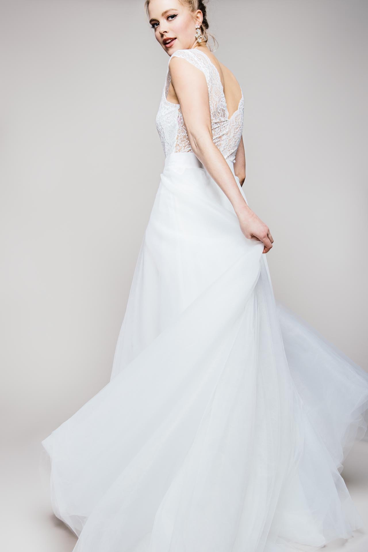 Brautkleid Zweiteiler | moderne küssdiebraut Mix & Match Brautmode