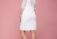 Stretch-Brautkleid mit Karree-Ausschnitt & 3/4 Arm – transparent rückenfrei – Nancy