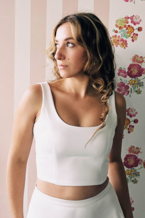 T-1094 KUESSdieZOE Träger Satin Corsage