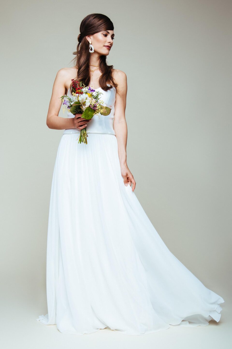 Chiffon-Rock zur Hochzeit