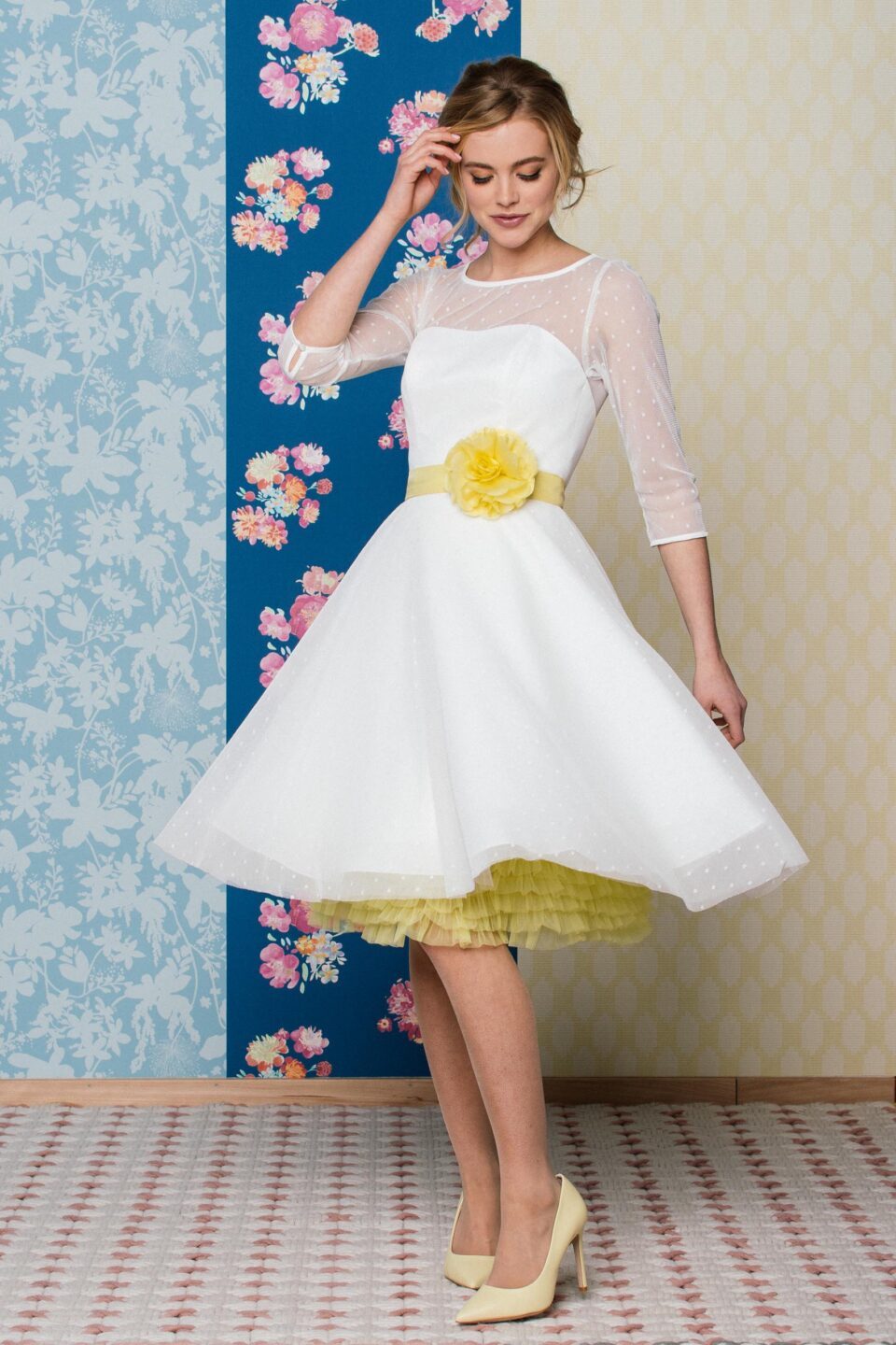 Rockabilly Hochzeitskleid mit Petticoat