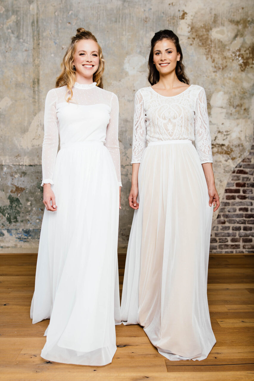 Brautkleid Zweiteiler zusammenstellen