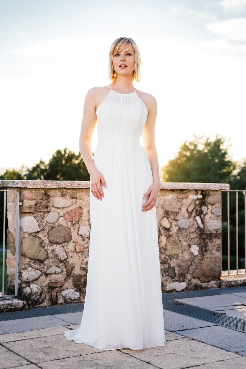 Schlichtes Brautkleid