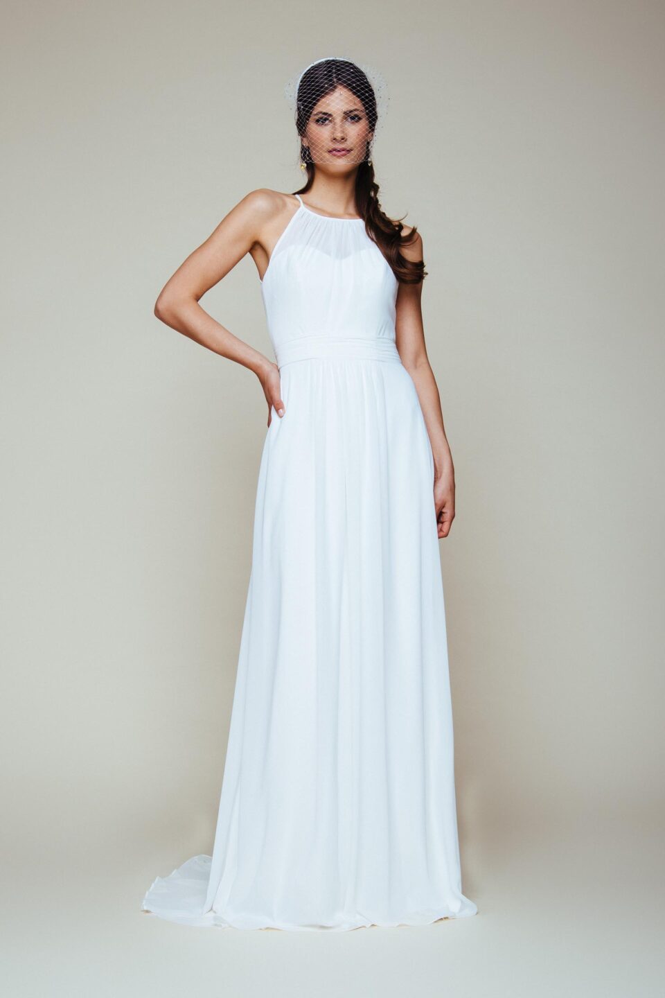 schlichtes Hochzeitskleid