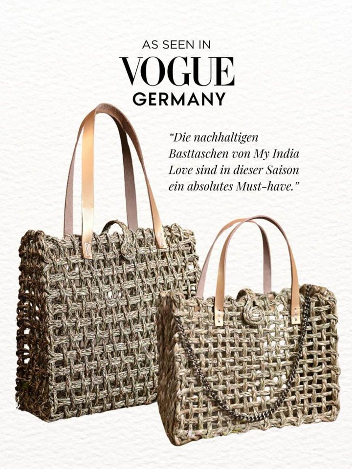 Nachhaltige Basttaschen von MY INDA LOVE gibt es auch beim SUMMER SALE