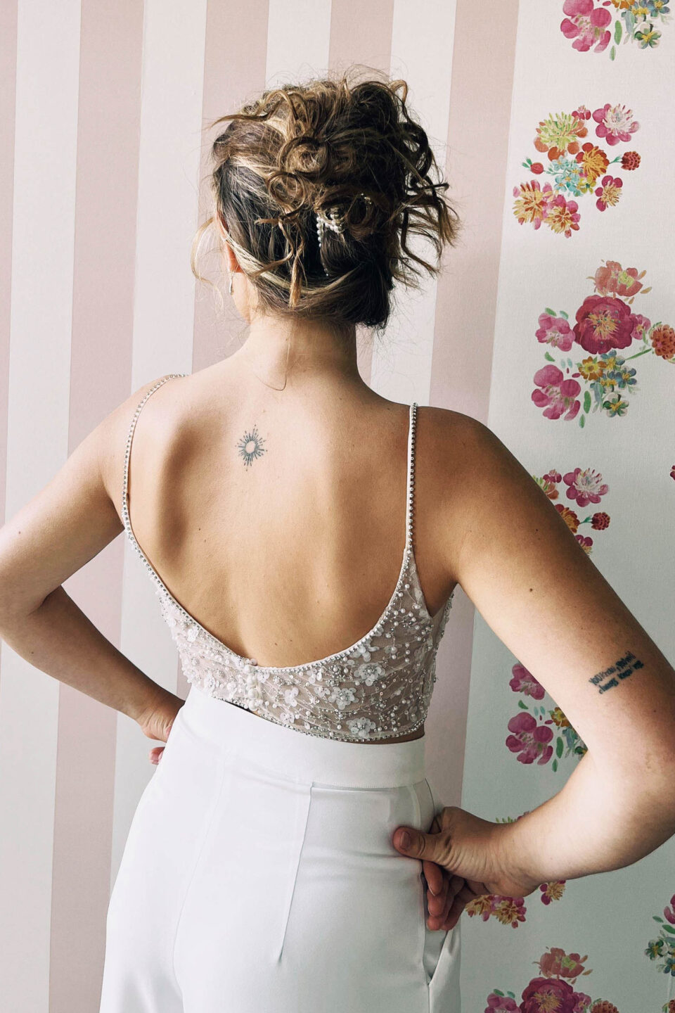 Brauttop rückenfrei