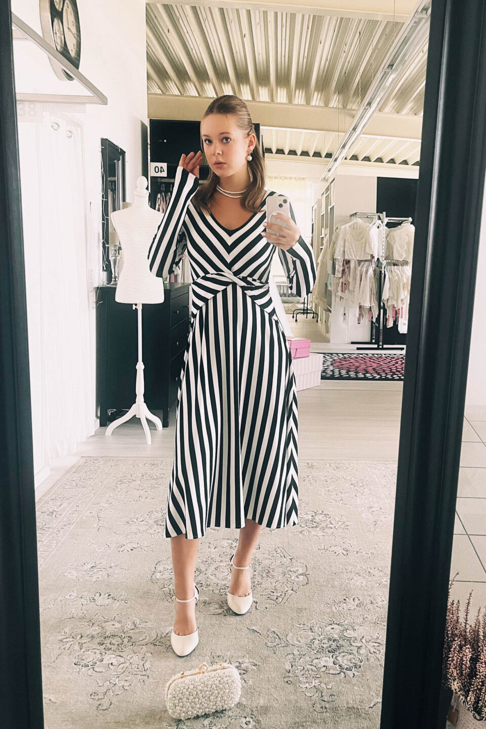 Brautkleid Schwarz-Weiss